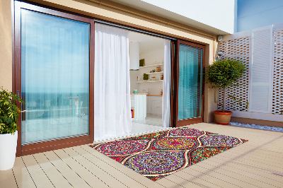 terasový koberec farebné mandala