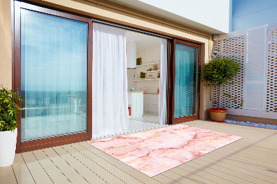 Moderné Koberec na balkóne ružový mramor