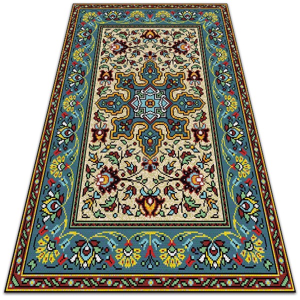 Krásny vonkajšie koberec Farebné geometrické vzory