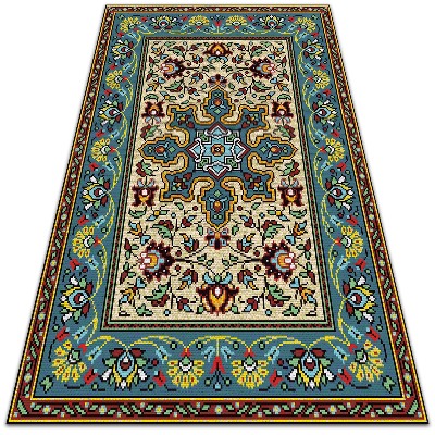 Krásny vonkajšie koberec Farebné geometrické vzory