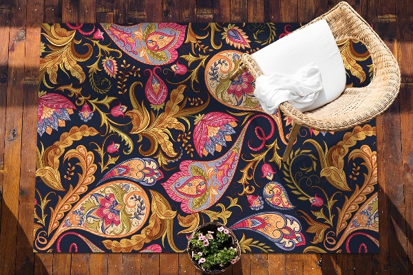 terasový koberec farebné Paisley