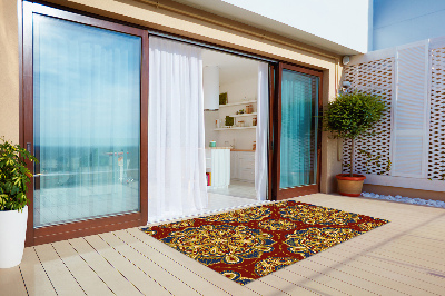 Vonkajšie záhradné koberec zlaté vzory
