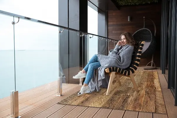 Moderné Koberec na balkóne boogie