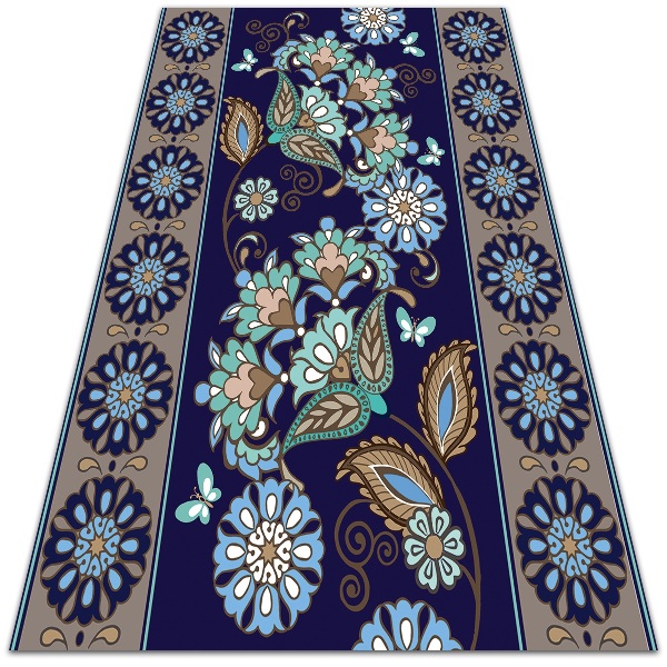 Záhradný koberec krásny vzor kvetinový ornament