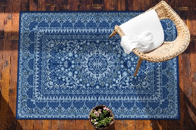 Krásny vonkajšie koberec Modrý v antickom štýle
