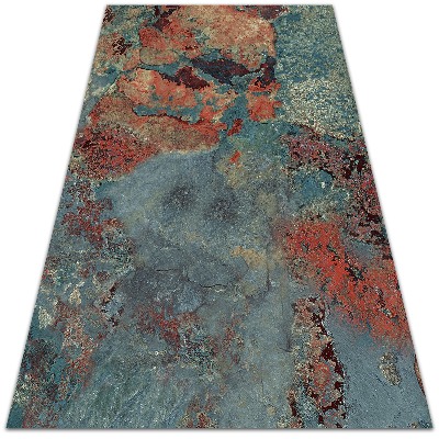 Záhradný koberec krásny vzor skorodované kovové