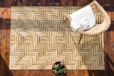 Vonkajšie záhradné koberec prútený textúry