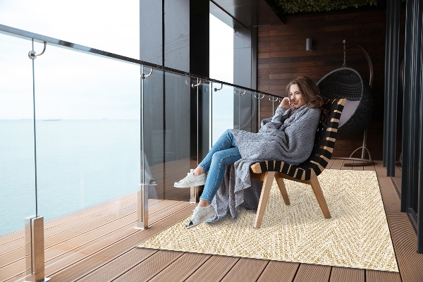 Moderné Koberec na balkóne tkaný vzor