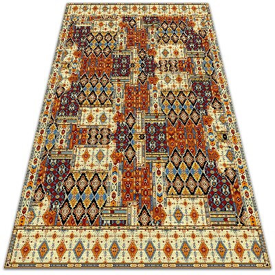 záhradný koberec geometrické patchwork