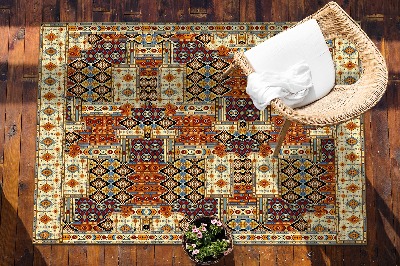 záhradný koberec geometrické patchwork