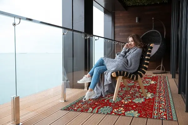 záhradný koberec Paisley kvety