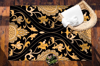 Moderné vonkajšie koberec Gold damašek