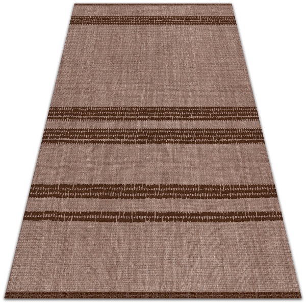 Moderné vonkajšie koberec Brown v riadkoch