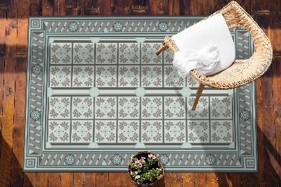 Záhradný koberec krásny vzor škandinávsky štýl