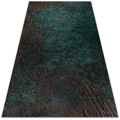 Moderné koberec na terasu Zelená hnědá betónová