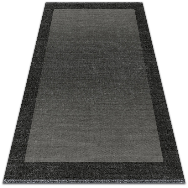 Vonkajšie záhradné koberec sivý rámček