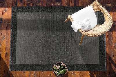 Vonkajšie záhradné koberec sivý rámček
