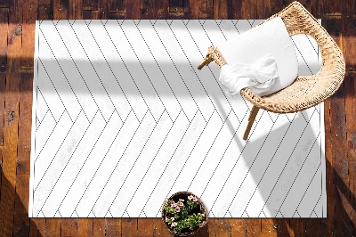 Vonkajšie záhradné koberec biele tabule