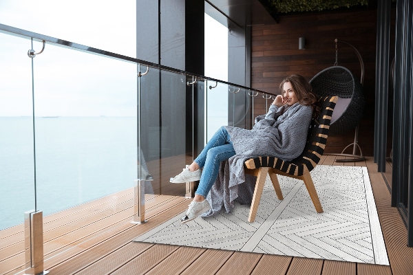 Moderné vonkajšie koberec Plank rybia kosť