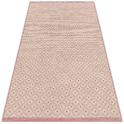 záhradný koberec Ružový orientálny vzor