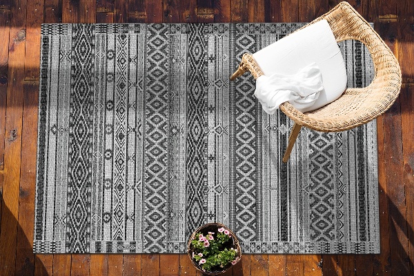 Vonkajšie záhradné koberec geometrické diamanty