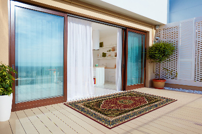 Záhradný koberec krásny vzor hinduistickí mandaly