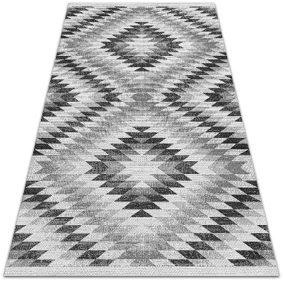 Krásny vonkajšie koberec Šedá geometrický vzor