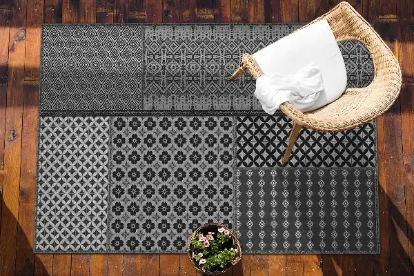 Vonkajší koberec na terasu Aztec style