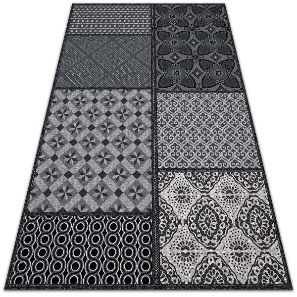 terasový koberec mix vzorov