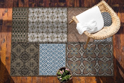 Vonkajšie záhradné koberec mix vzorov