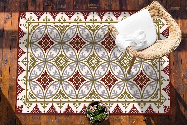 Záhradný koberec krásny vzor geometrický vzor