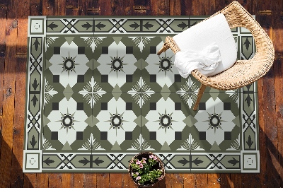 Krásny vonkajšie koberec Kachľové geometrický vzor