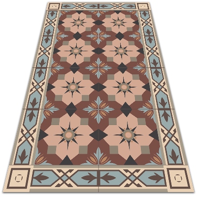 Vonkajšie záhradné koberec geometrické dlaždice