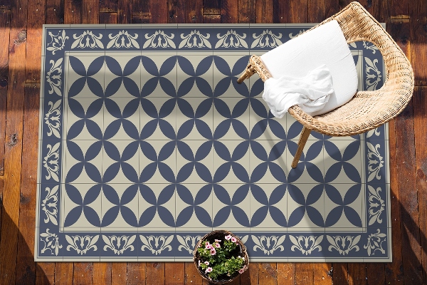 Moderné Koberec na balkóne vzor Azulejos