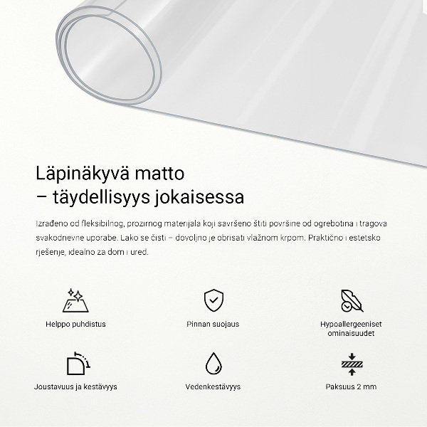 Mäkké sklo na stôl
