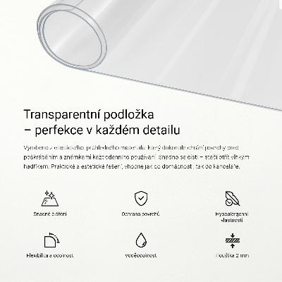 Mäkké sklo priehľadné