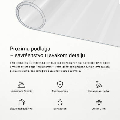 Mäkké sklo priehľadné