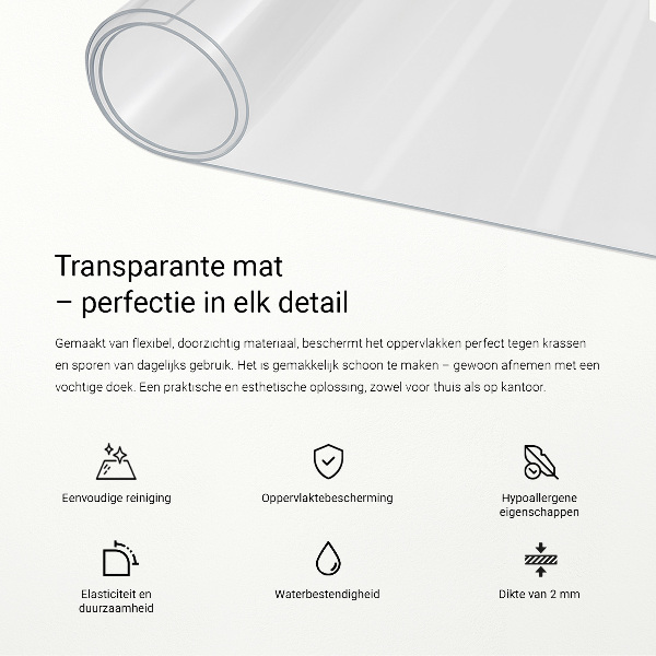 Mäkké sklo priehľadné