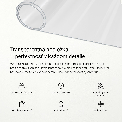 Mäkké sklo priehľadné