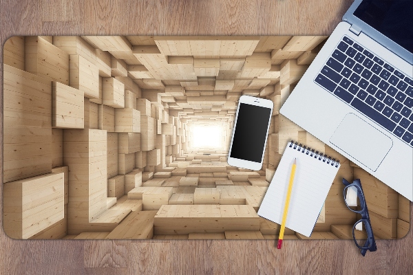 Ochranná podložka na stôl abstraktné drevo