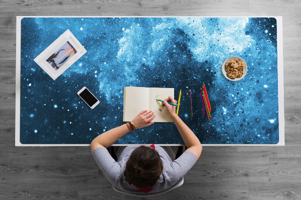 Veľká podložka na stôl pre deti Sky v noci