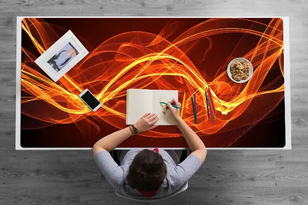 Ochranná podložka na stôl red flame