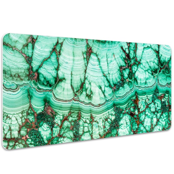 Veľká ochranná podložka na stôl Marble tyrkysová
