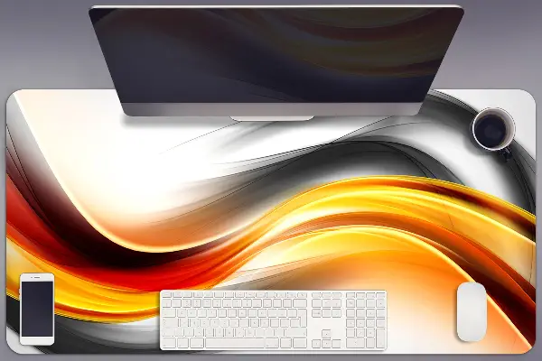 Stolová podložka abstrakcie oranžová