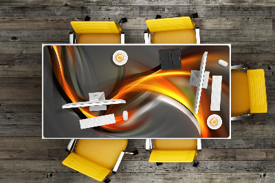 Ochranná podložka na stôl abstrakcie oranžová