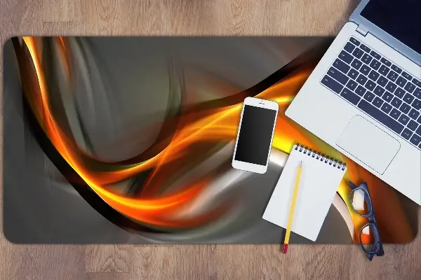 Ochranná podložka na stôl abstrakcie oranžová