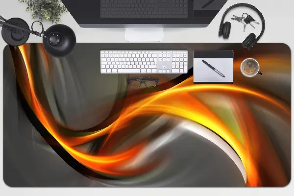 Ochranná podložka na stôl abstrakcie oranžová