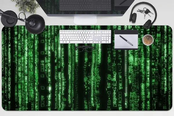 Veľká ochranná podložka na stôl zelenej značky
