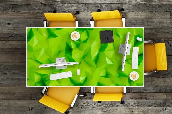 Ochranná podložka na stôl abstrakcie green