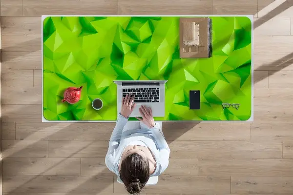 Ochranná podložka na stôl abstrakcie green